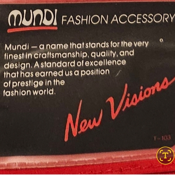 VTG NOS late 1970s/80sMundi's New Vision Red Pleather Wallet - Picture 3 of 16